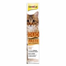 GIMCAT paszta DUO Anti Hairball Malt+Cheese 50g