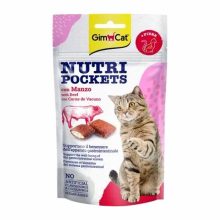 GIMCAT NUTRI POCKETS Marha&Malt 60g