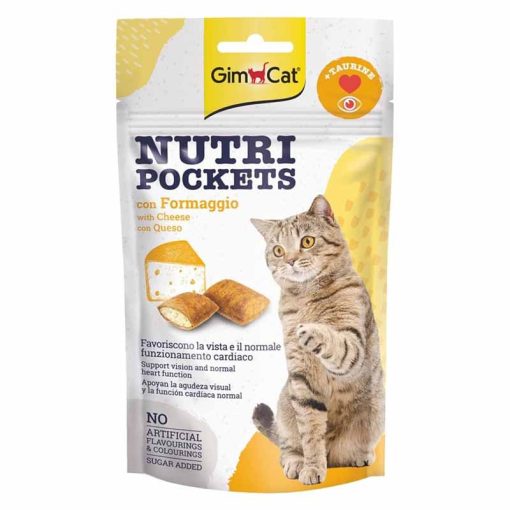 GIMCAT NUTRI POCKETS Sajt&Taurin 60g