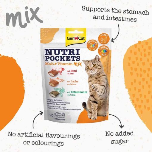 GIMCAT NUTRI POCKETS Malt&Vitamin Mix 150g
