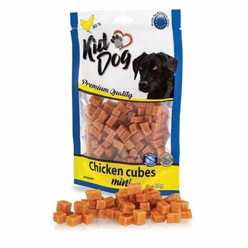 KIDDOG Mini Chicken Cubes jutalomfalat kutyák részére 80g (csirkehús)
