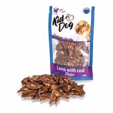 KIDDOG Lamb whit Cod Flakes jutalomfalat kutyák részére 80g (bárány/tőkehal)