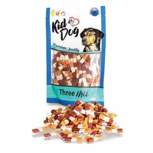 KT KIDDOG Three Mix Csirke, Kacsa, Tőkehal 80g jutalomfalat kutyáknak