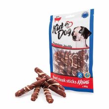 KIDDOG Beef steak sticks Mini marhahús, nyersbőrön 7-8cm/80g jutalomfalat kutyáknak