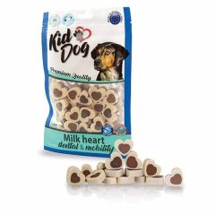   KIDDOG Milk Heart Dental&Mobility tej,kollagén 80g Jutalomfalat kutyáknak