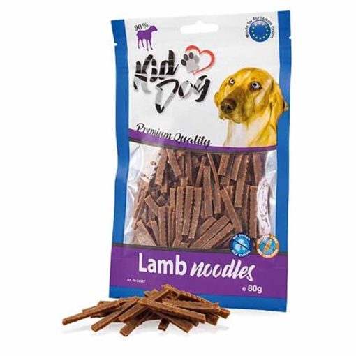 KIDDOG Lamb Noodles Bárány 80g Jutalomfalat kutyáknak