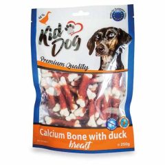   KIDDOG Calcium Bones with duck breast Kacsamell Kálciumos csonttal 500g jutalomfalat kutyák részére
