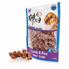 KIDDOG Lamb & Rice Mini Bone Bárány+Rízs csontok 250g jutalomfalat kutyák részére