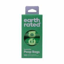 EARTH RATED Környezetbarát Levendula Illatú Ürülék.Zsák 8 rollni (8x15db)
