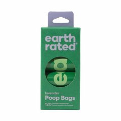   EARTH RATED Környezetbarát Levendula Illatú Ürülék.Zsák 8 rollni (8x15db)