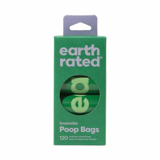 EARTH RATED Környezetbarát Levendula Illatú Ürülék.Zsák 8 rollni (8x15db)