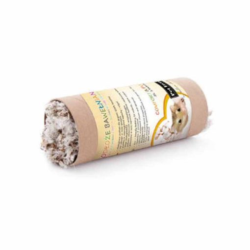KT PETINN Tube Tunnel Cső alagút (papaírból) gyapot béléssel egerek és hörcsögök részére 19x8cm