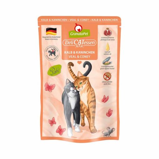 GRANATAPET Cat alutasakos Delicatessen Pouch Kalb Pur 85g
