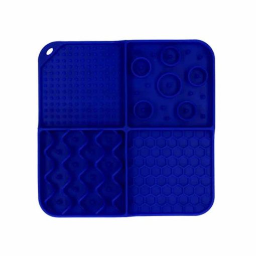 EAT SLOW LIVE LONGER Fun & Relax Lick Mat Kék cca.21x21cm
