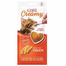 Catit Creamy Snack Csirke 4x10g Inycsiklandozó krémes finomság cicád számára