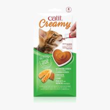 Catit Creamy Snack Csirke és Bárány 4x10g Inycsiklandozó krémes finomság cicád számára