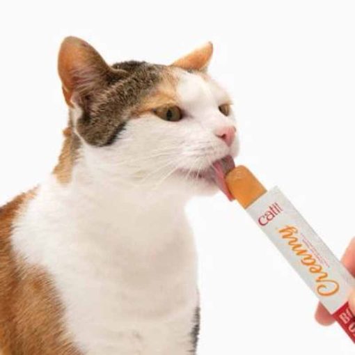 Catit Creamy Snack Csirke és Bárány 4x10g Inycsiklandozó krémes finomság cicád számára