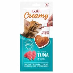  Catit Creamy Snack Tonhal 4x10g Inycsiklandozó krémes finomság cicád számára