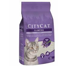 Citycat csomósodó fehér bentonit macskaalom Levendula illattal 10L