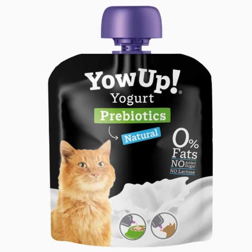 YOWUP NATURAL prebiotikus joghurt macskáknak 85g