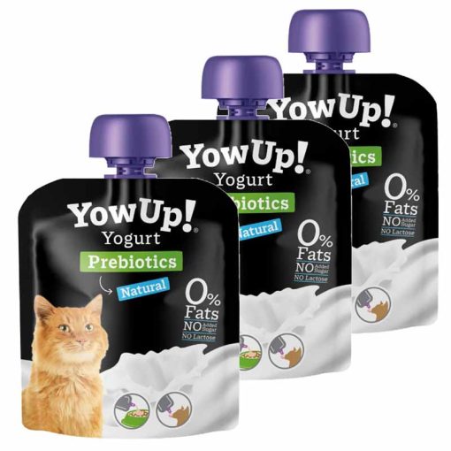 YOWUP NATURAL prebiotikus joghurt macskáknak 85g
