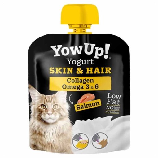 YOWUP SKIN AND HAIR Bőr-szőr ápoló prebiotikus joghurt macskáknak 85g