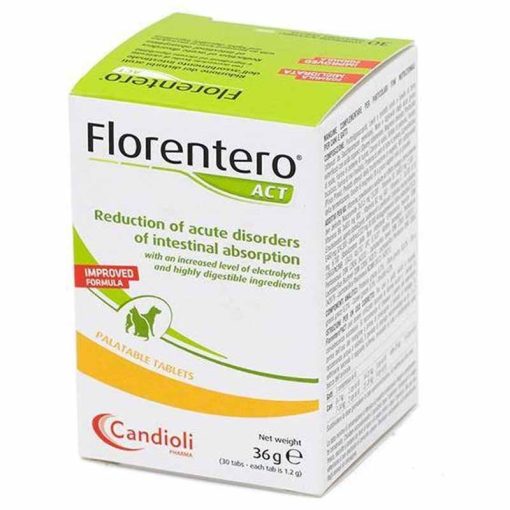 FLORENTERO ACT tabletta 30db Hasmenés elleni tabletta kutyáknak és macskáknak