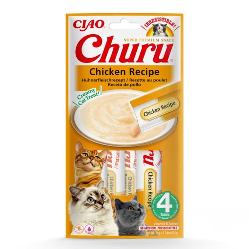 INABA CAT CHURU PÜRÉ Csirke 4x14g