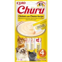 INABA CAT CHURU PÜRÉ Csirke+Sajt 4x14g