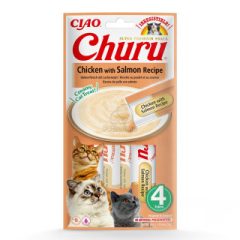 INABA CAT CHURU CIAO Csirke+Lazac 4x14g