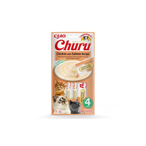 INABA CAT CHURU CIAO Csirke+Lazac 4x14g