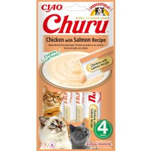 INABA CAT CHURU CIAO Csirke+Lazac 4x14g