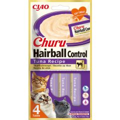 INABA CAT CHURU HAIRBALL Tonhal 4x14g