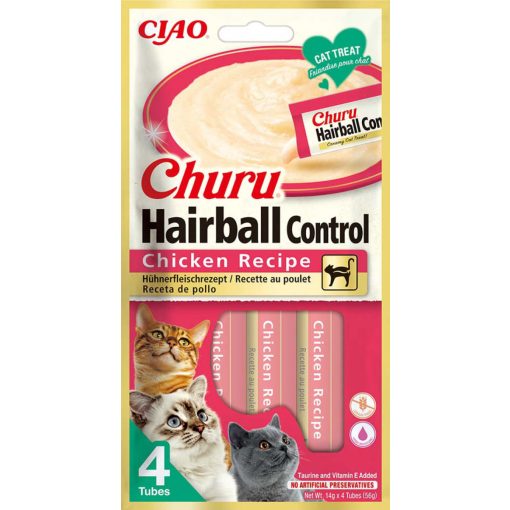 INABA CAT CHURU HAIRBALL Csirke  4x14g