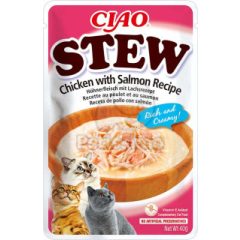 INABA CAT CHURU CIAO STEW Csirke+Lazac 40g