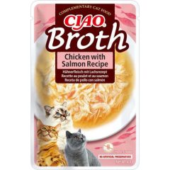 INABA CAT CHURU CIAO BROTH Csirke+Lazac 40g