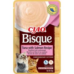 INABA CAT CHURU CIAO BISQUE Tonhal+Lazac 40g
