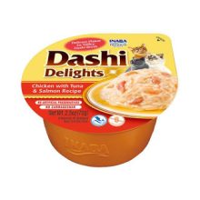 INABA CAT CHURU DASHI Csirke+Tonhal+Lazac 70g