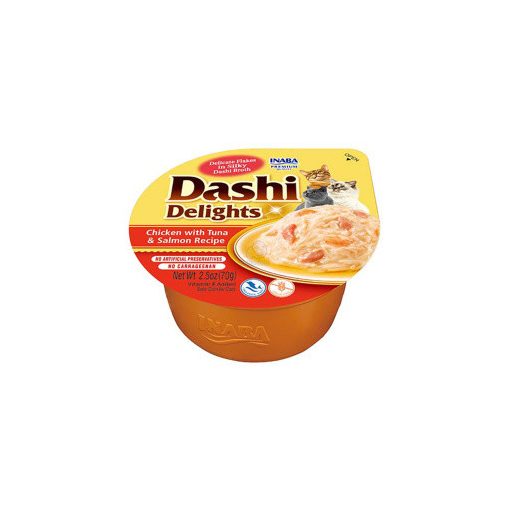 INABA CAT CHURU DASHI Csirke+Tonhal+Lazac 70g