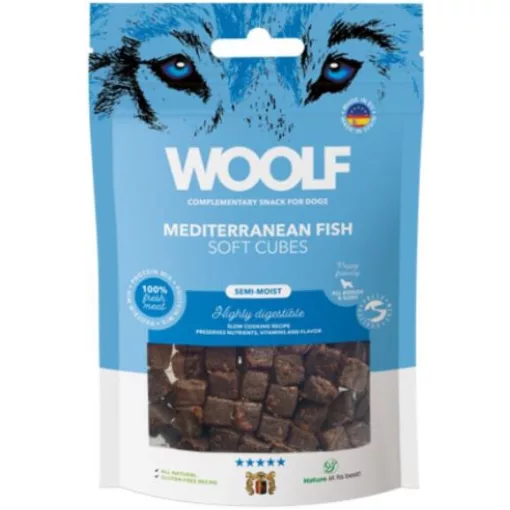 WOOLF MONOPROTEIN Főtt Mediterrán Halkocka 100g