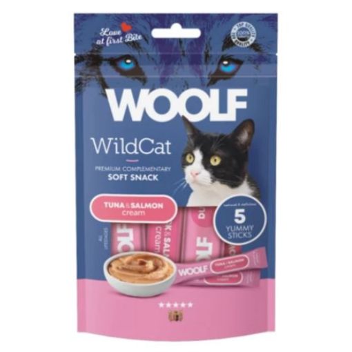 WOOLF WildCat KrémSnack Tonhal+Lazac 5x14g