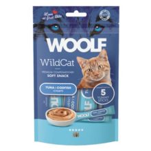 WOOLF WildCat KrémSnack Tonhal+Tőkehal 5x14g