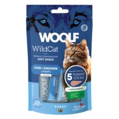   WOOLF WildCat KrémSnack Tőkehal+Csirke Yucca kivonattal 5x14g