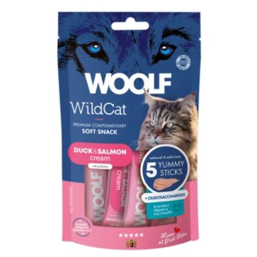 WOOLF WildCat KrémSnack Kacsa+Lazac 5x14g