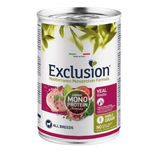 EXCLUSION Mediterraneo Monoprotein Formula Adult Veal Konzerv 400g