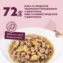 DELICKCIOUS alutasakos macskaeledel 85g Szósz Lazac Kagyló