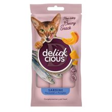 DELICKCIOUS Creamy Snack macskáknak 4x15g (60g) Szardínia Tök
