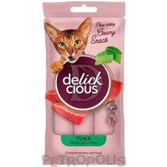   DELICKCIOUS Creamy Snack macskáknak 4x15g (60g) Tonhal AloeVera
