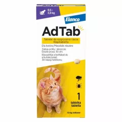 ADTAB rágótabletta macskák részére (>0,5-2 kg) 12mg