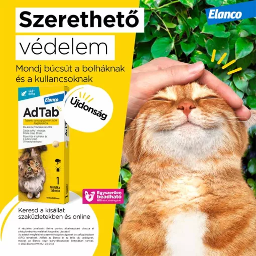 ADTAB rágótabletta macskák részére (>2-8 kg) 48mg